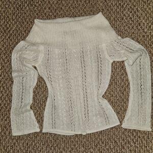Studio Y Cream Off-Shoulder Sweater